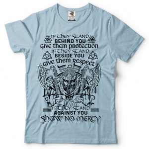 Viking T-shirt Show No Mercy Mens Viking Tee Shirt Odin T-shirt ...