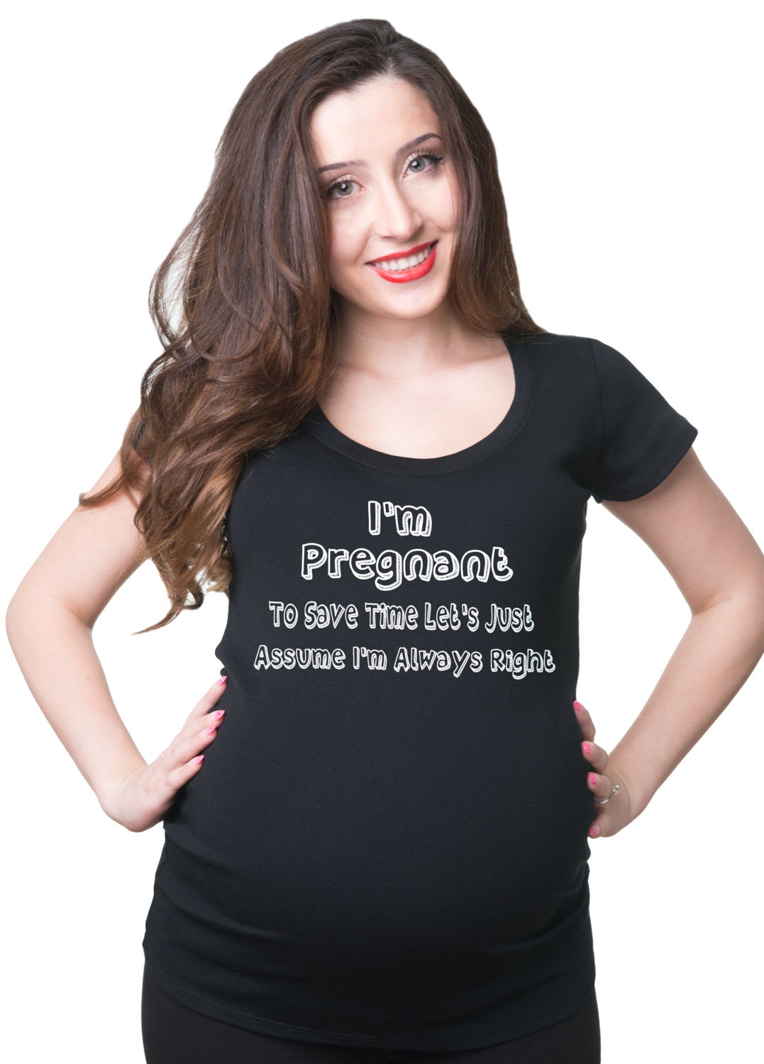 Maternity Top Gift For Future Mommy Pregnancy T-Shirt Funny Maternity T-Shirt Birth Announcement Top