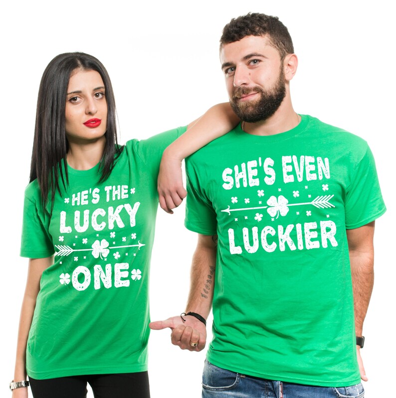 st patricks day couples shirts