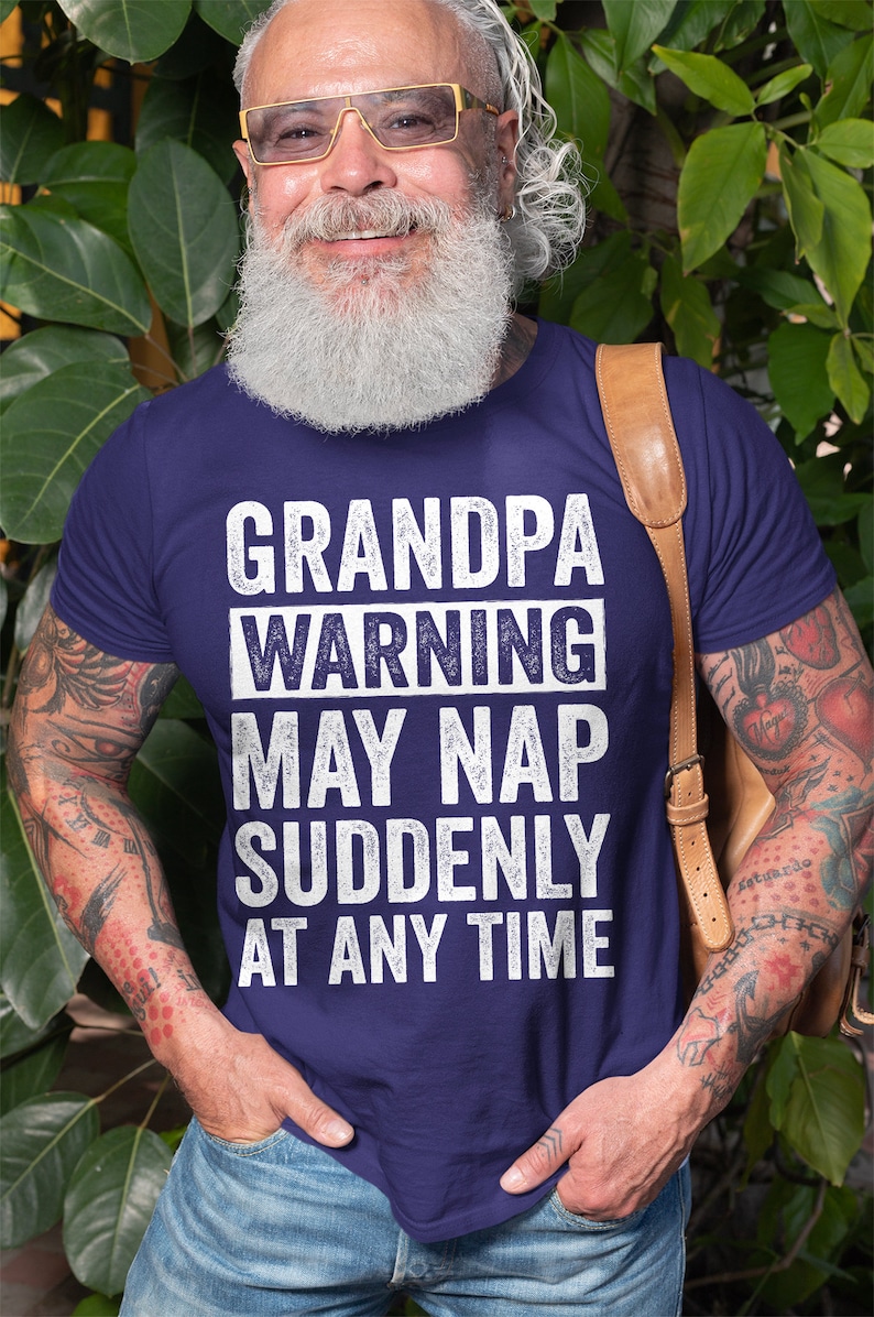 Opa Lustiges T-Shirt Vatertag Papa T-Shirt Großvater Geschenk Humor Lustiges Baumwoll-Herren-T-Shirt Geburtstagsgeschenk für Ihn Shirt Bild 10