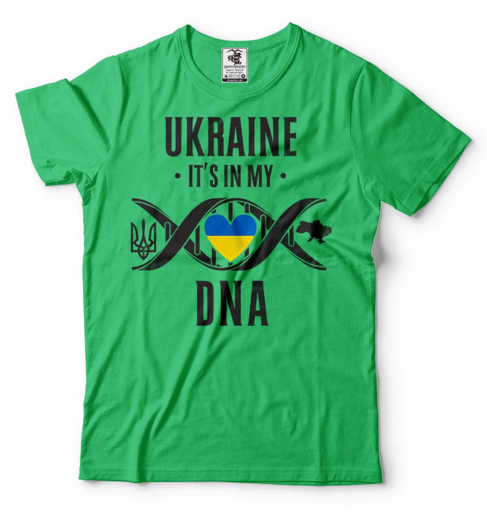 Ukraine Tshirt Ukraine Heritage Ancestry Trident Tshirt Etsy