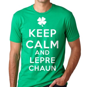 St patricks Tag T-Shirt Behalten Sie Ruhe und Kobold T-Shirt Irland irisches T-Shirt