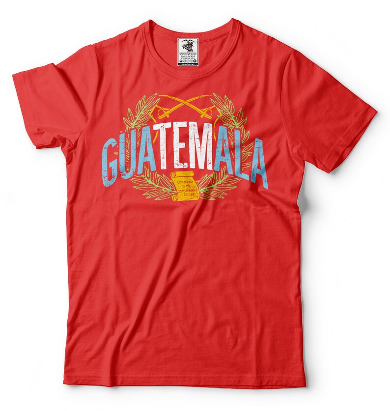 Guatemala Tee Shirt Guatemalan Flag Independence Day National Etsy