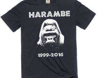 Harambe Gorilla Graphic T-shirt: Ultra Cotton Unisex Tee