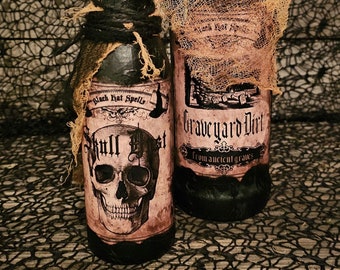 Spooky Potion Bottles, Halloween Home Decor, Halloween Decor, Creepy Decor, Witchy Decor, Potion Bottles, Spooky Halloween, Creepy Halloween