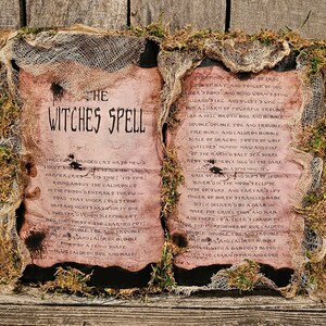 Handmade Halloween Spell Book: Witchy Home Decor