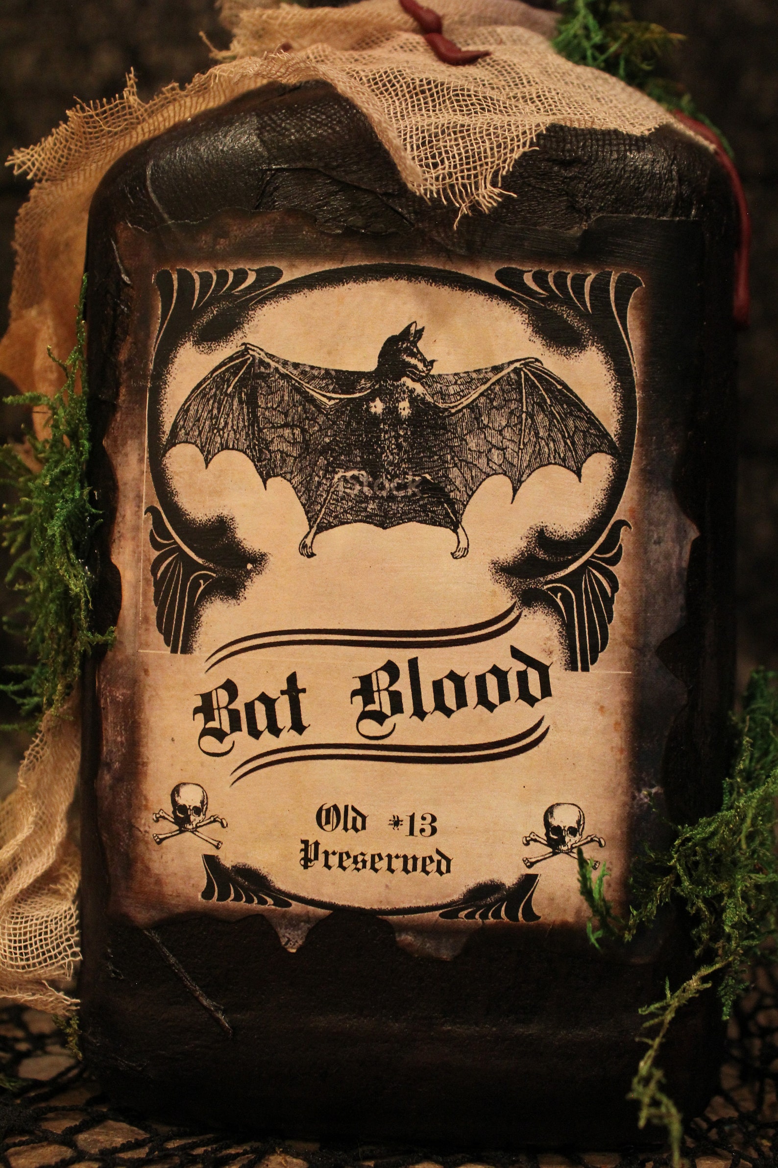 Halloween Potion Bottle, Bat Blood, Halloween Decorations, Halloween ...
