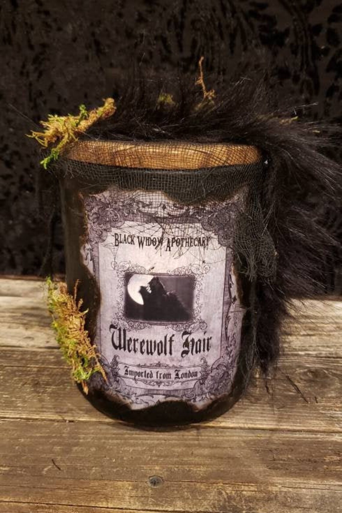 Halloween Potion Bottle Werewolf Hair Halloween decor | Etsy
