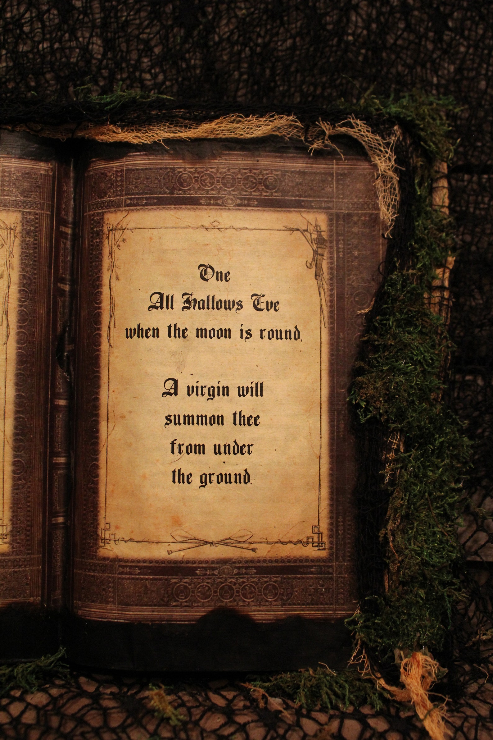 Hocus Pocus Inspired Spell Book Black Flame Candle Halloween | Etsy