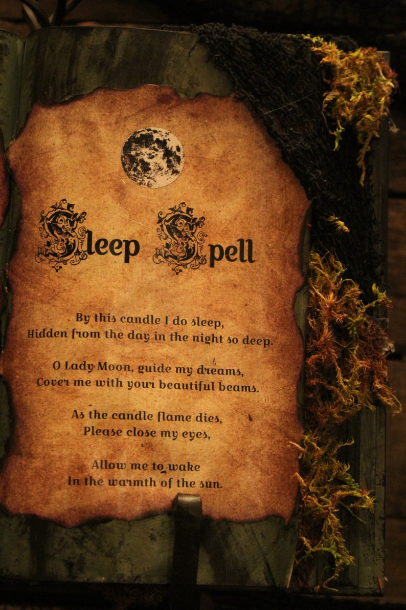 Halloween Spell Book Mermaid Spell & Sleep Spell | Etsy