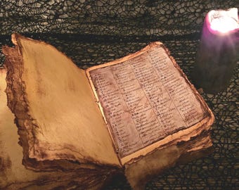 Handmade Witches' Journal: Leather Grimoire, Book of Shadows, Spell Book
