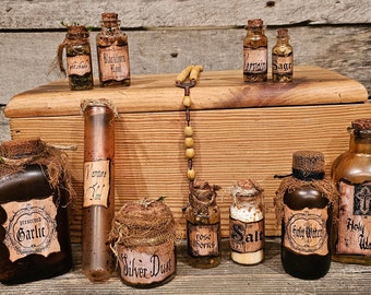 Vampire Hunter Kit Replica: Antique Halloween Decor, Buffy Van Helsing Style