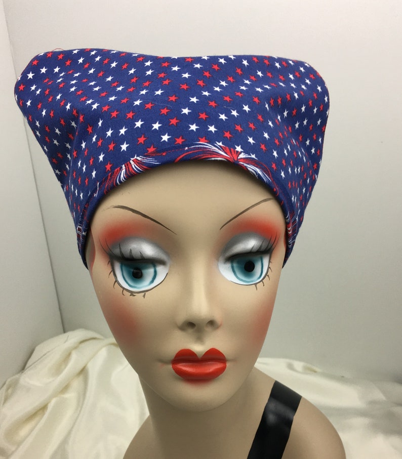 Woman's Cotton Kerchief Scarf July 4th Small Size Etsy