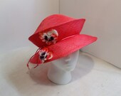 Stro reizen Packable opvouwbare hoed modevak roze dames