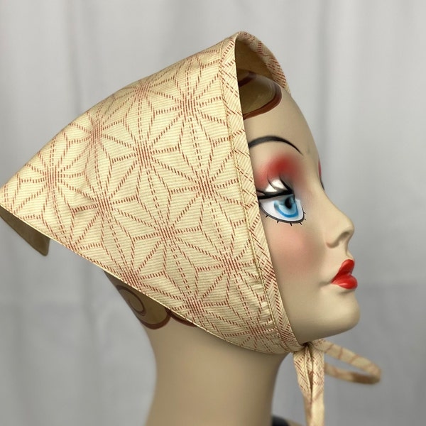 Silk Headscarf, Vintage Kimono Silk , Reversible , Triangle Scarf