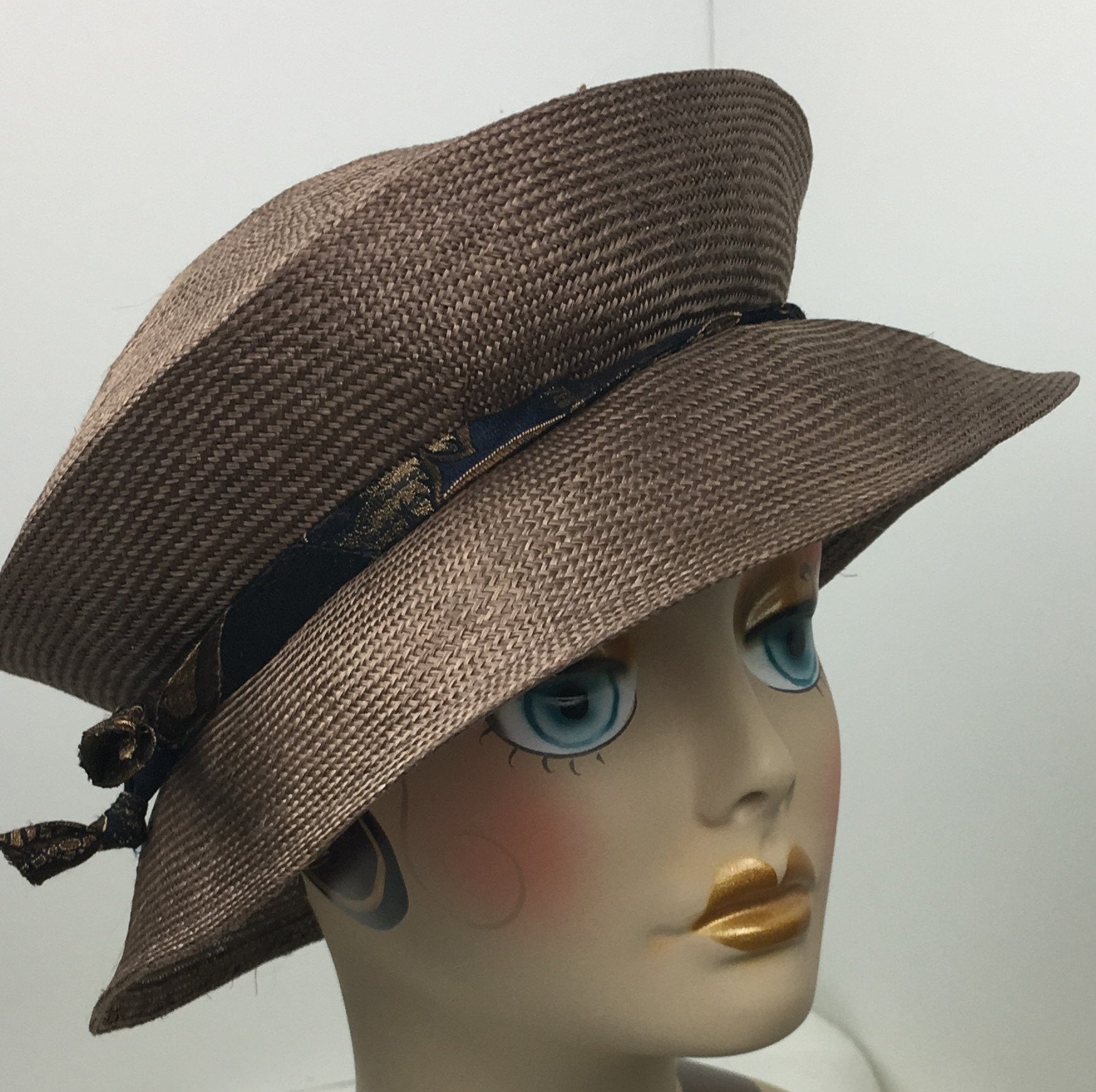 Parasisal Straw Travel/folding Hat Cocoa/Taupe BrownWoman's Summer Hat ...