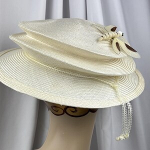 Packable Straw Hat, Cream, Parasisal Straw, Fits Most, Handmade image 8