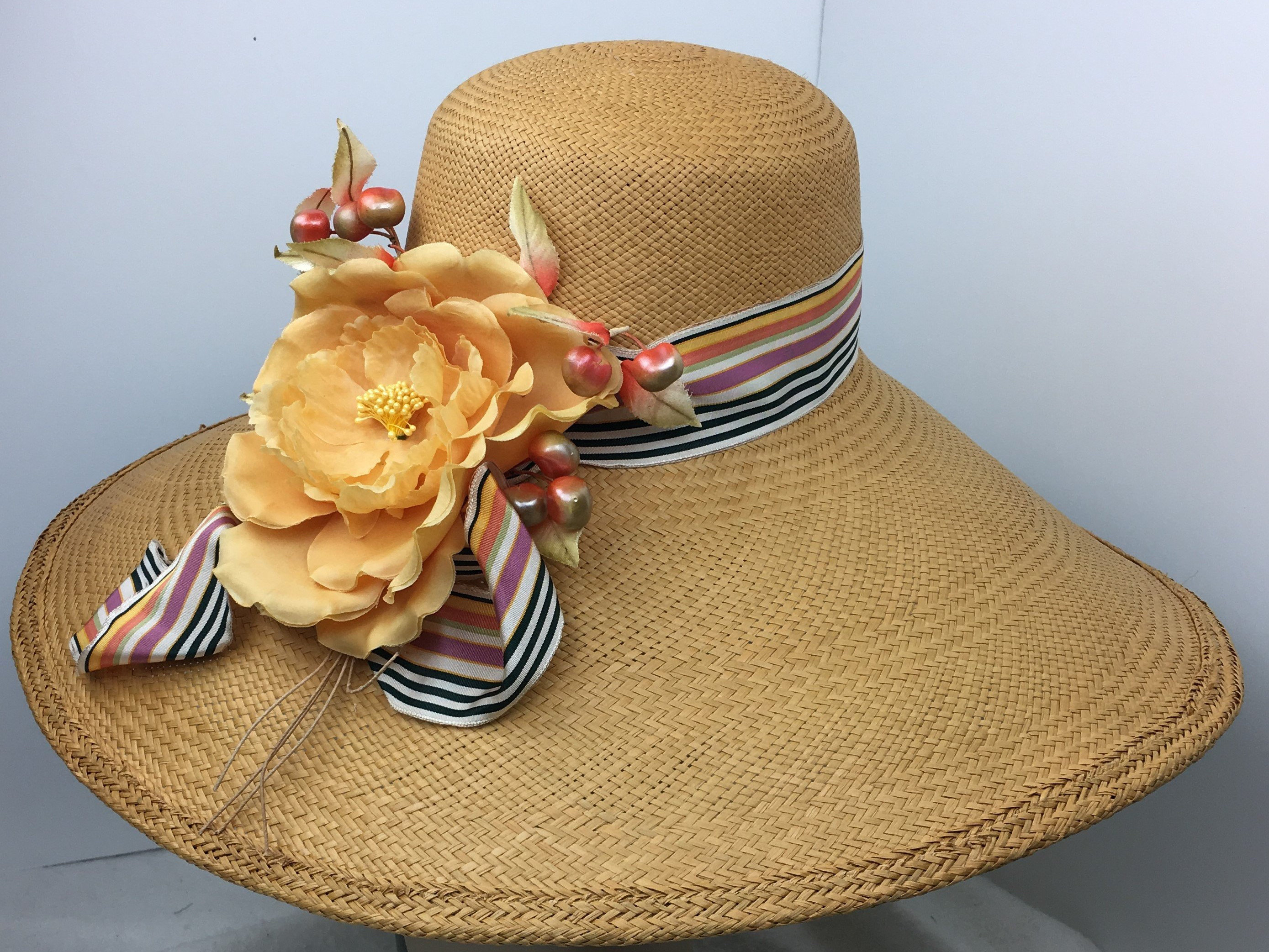large brim hat with ties Hot Sale - OFF 60%