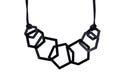 Black Chain Statement Necklace.