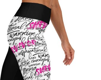 Pink Ribbon Leggings - Etsy