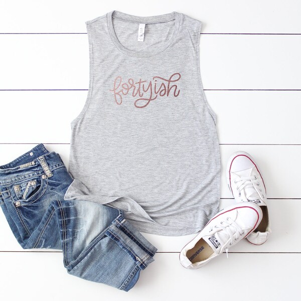 40th birthday shirt, forty birthday shirt, 40th birthday, fortyish birthday shirt, forty shirt, 40th birthday gift, forty and fabulous