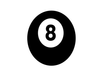 8 Ball Pool Billiards Ball SVG Instant Download, Die Cut, Template, Clip Art Digital Download,