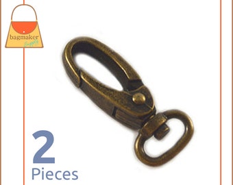 Vintage Brass Bronze Clasp Clip Hook Nautical Flag Metal Art Craft Snap €