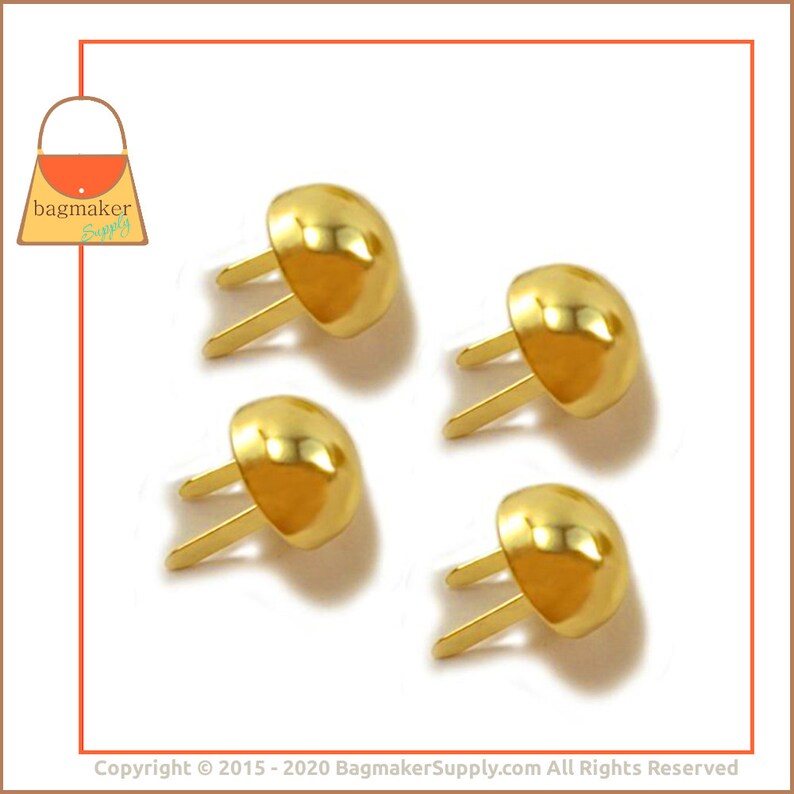 34 Inch 34 .75 Inch Handbag Purse Bag Making Hardware Supplies 12 Feet Brass Finish Extra Large Purse Feet PFT-AA009 20 mm