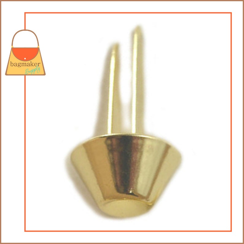 14 mm Purse Feet Handbag Bottom Studs Brass Finish 4 Feet Etsy