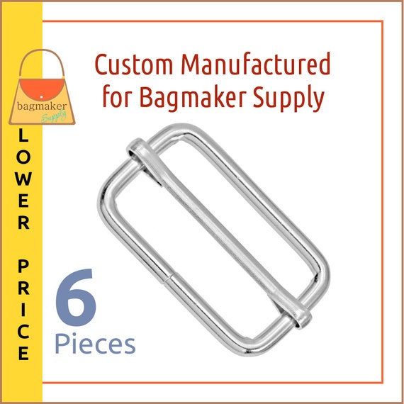 4 mm SLD-AA138 1-12 Inch Handbag Purse Bag Making Hardware Rose Gold Copper Finish 6 Pieces 1.5 Inch Moving Bar Purse Strap Slide