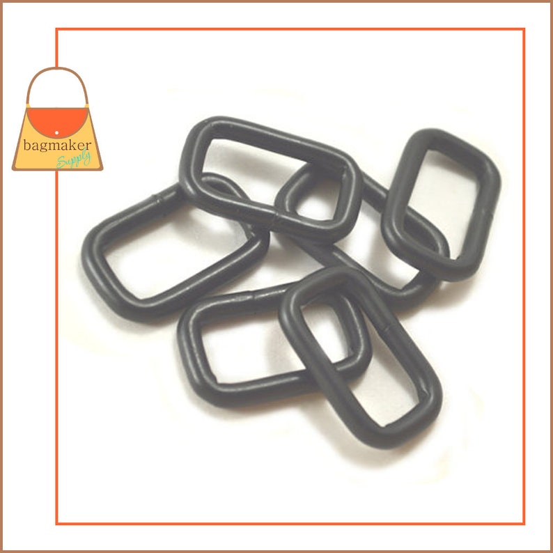 1 Inch Rectangular Wire Loop / Ring Black Satin Finish 12 - Etsy