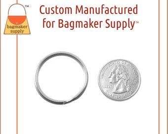 指輪・リング Numbering Keyring Shaped Coil Ring / 3 turns #8405 4BFK816 1 Inch Beveled Edge Key Ring, Nickel Finish, 36 Pieces