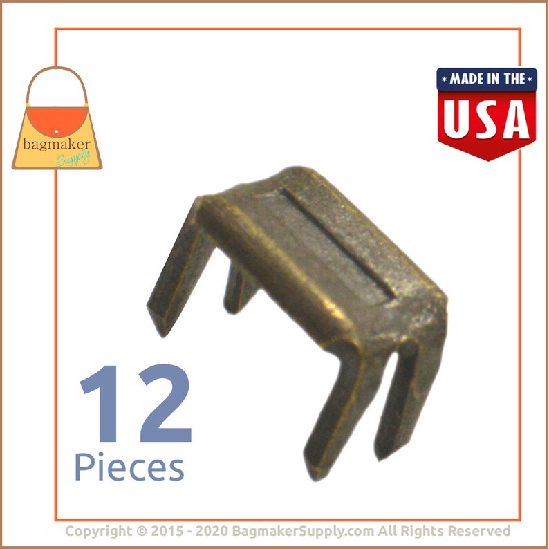 YKK Zipper Bottom Stop for Zipper by the Yard Antique Brass Etsy