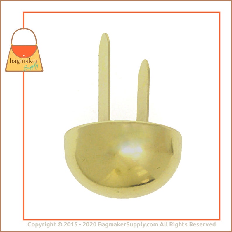 34 Inch 34 .75 Inch Handbag Purse Bag Making Hardware Supplies 12 Feet Brass Finish Extra Large Purse Feet PFT-AA009 20 mm