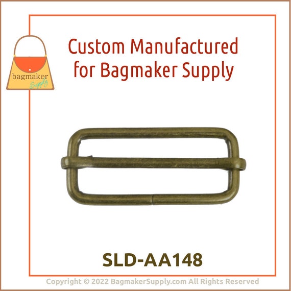 1-1/2” Purse Strap Adjuster 1.5” Hardware Set - Handmade Bagmaking Sewing  Supply