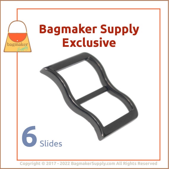 Wide Mouth Strap Sliders - (Extra Wide) For thicker straps (2 Pieces) - 1 1/2 Wide Mouth Strap Sliders - (Extra Wide) For thicker straps (2 Pieces) - 1 1/2