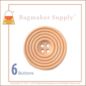 Botón de madera de 1-1/8 pulgadas, tamaño 45, acabado roble natural, botón grande de 29 mm, ideal para bolsos de mano, 1-1/8 pulgadas, costura de bolsos, BTN-AA001