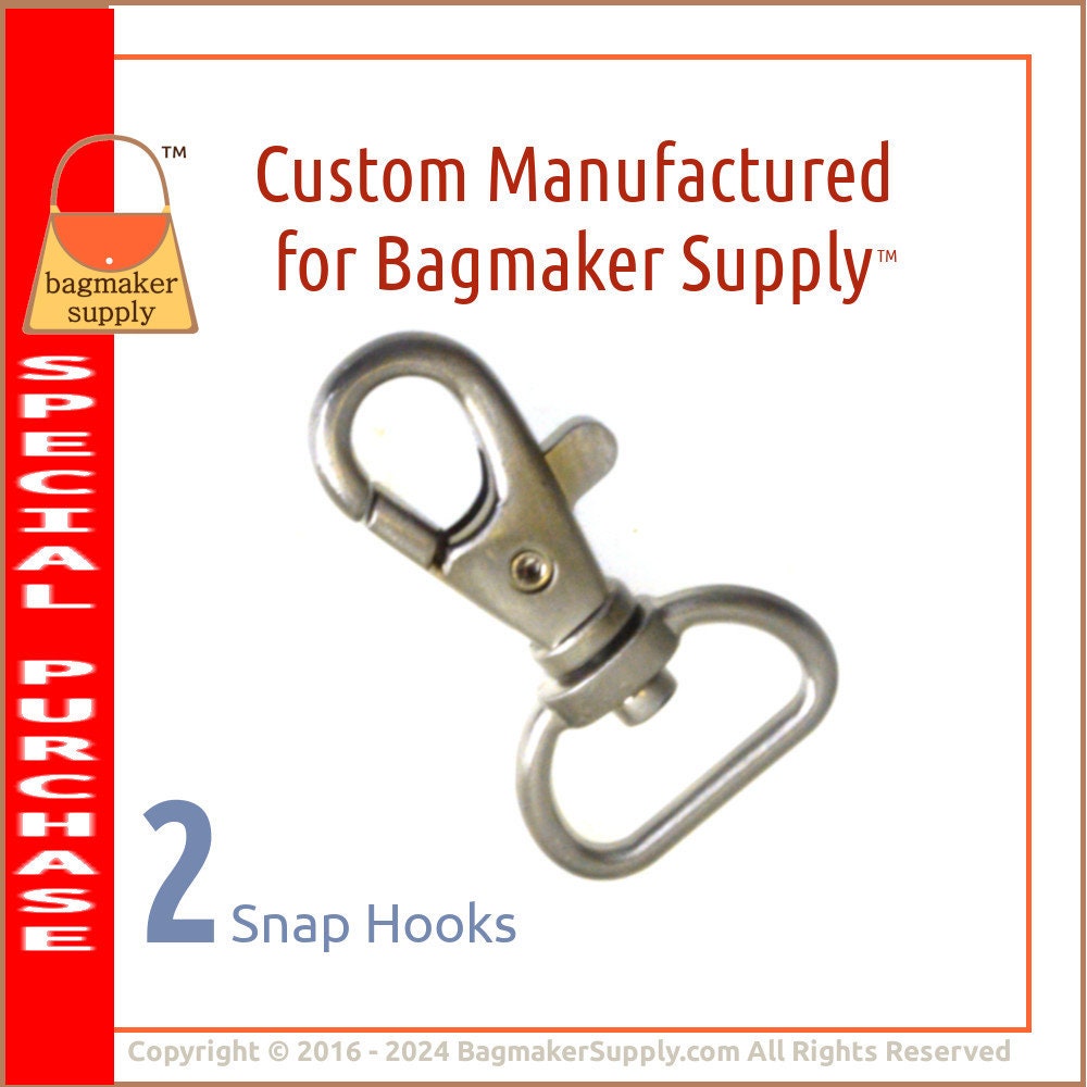 Swivel Trigger Snap Hooks Quality Metal Clips Lobster Clasp 1-7/8 Long 4  Pack SC07 
