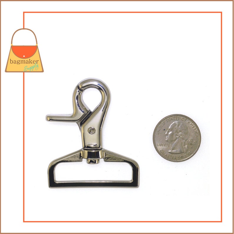 11/2 Inch Swivel Trigger Snap Hook Nickel Finish 1 Piece Etsy