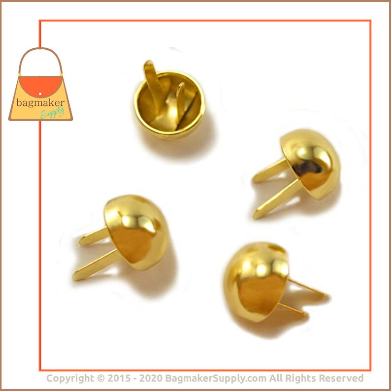 34 Inch 34 .75 Inch Handbag Purse Bag Making Hardware Supplies 12 Feet Brass Finish Extra Large Purse Feet PFT-AA009 20 mm