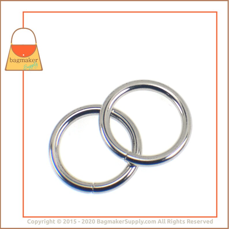 3/4 Inch O Ring Nickel Finish 36 Pieces Small O Ring for Etsy