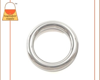 Joint torique en fonte de 2,5 cm (25 mm), belle qualité italienne, fabriqué en Italie, 25 mm, sac à main pour sac à main, quincaillerie, RNG-AA080