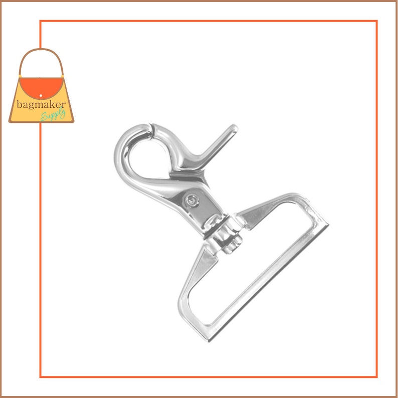 11/2 Inch Swivel Trigger Snap Hook Nickel Finish 1 Piece Etsy