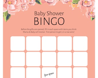 Baby Shower Bingo