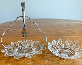 Federal Glass, Sunflower Serving Dish Set