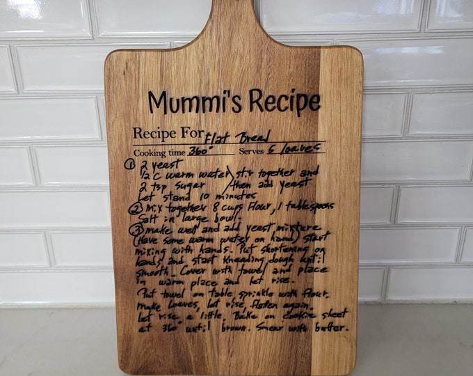 Custom Recipe Cutting Boards