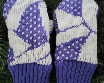 Children's Recycled Sweater Mittens, Recycled Sweater Mittens, Fleece Lined Children's Mittens, Minnesota Mittens
