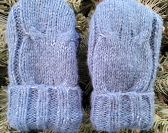 Children's Recycled Sweater Mittens, Recycled Sweater Mittens, Fleece Lined Children's Mittens, Minnesota Mittens