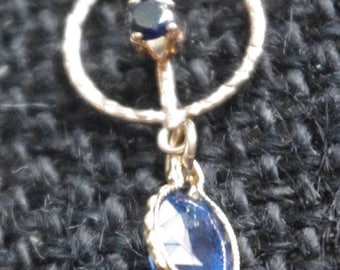 Gorgeous Natural Sapphire combination in 14kt gold fill pendant