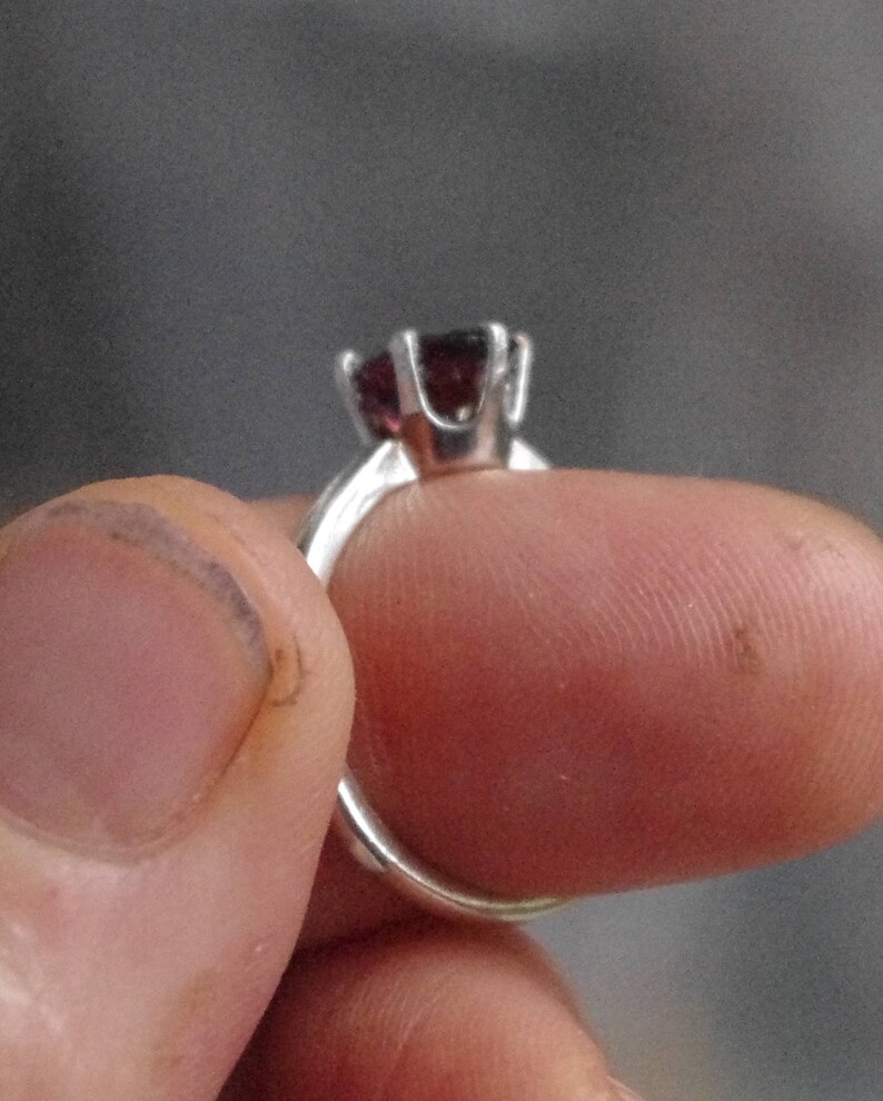 Gorgeous Garnet in Sterling Silver Ring
